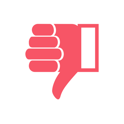 thumbs down graphic for seo mini kit